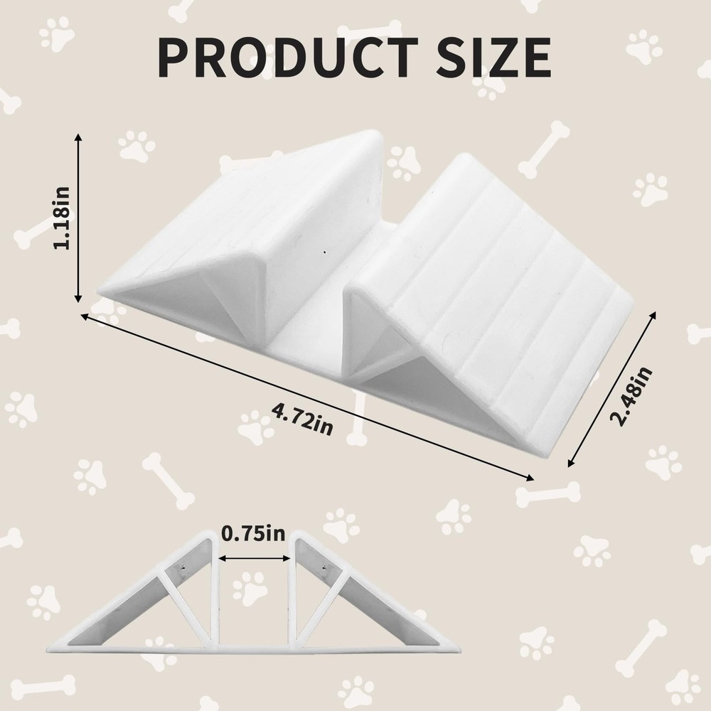 10 Pcs Support Feet for Pet Gate Plastic Triangular Isolation Fence Reinforce...