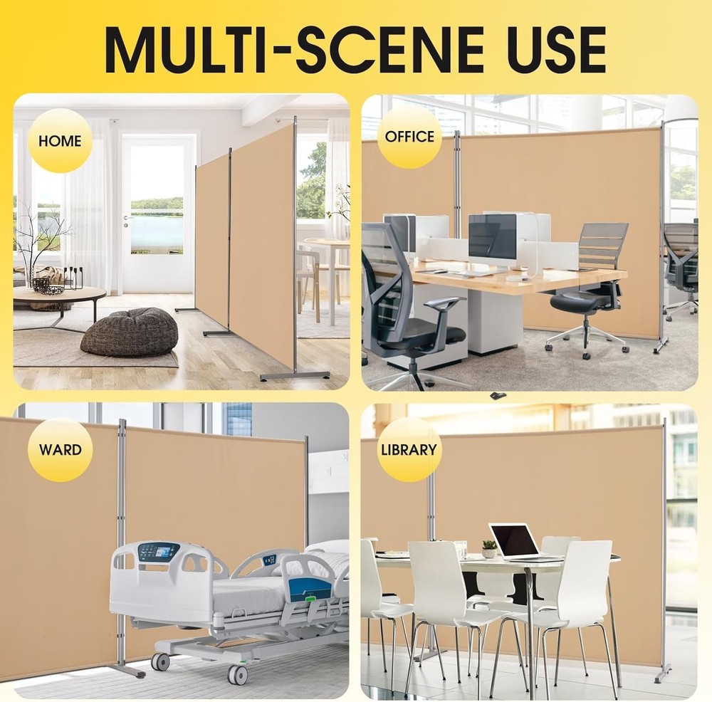 Single Large Panel Room Divider Privacy Screen Office Partition Separators