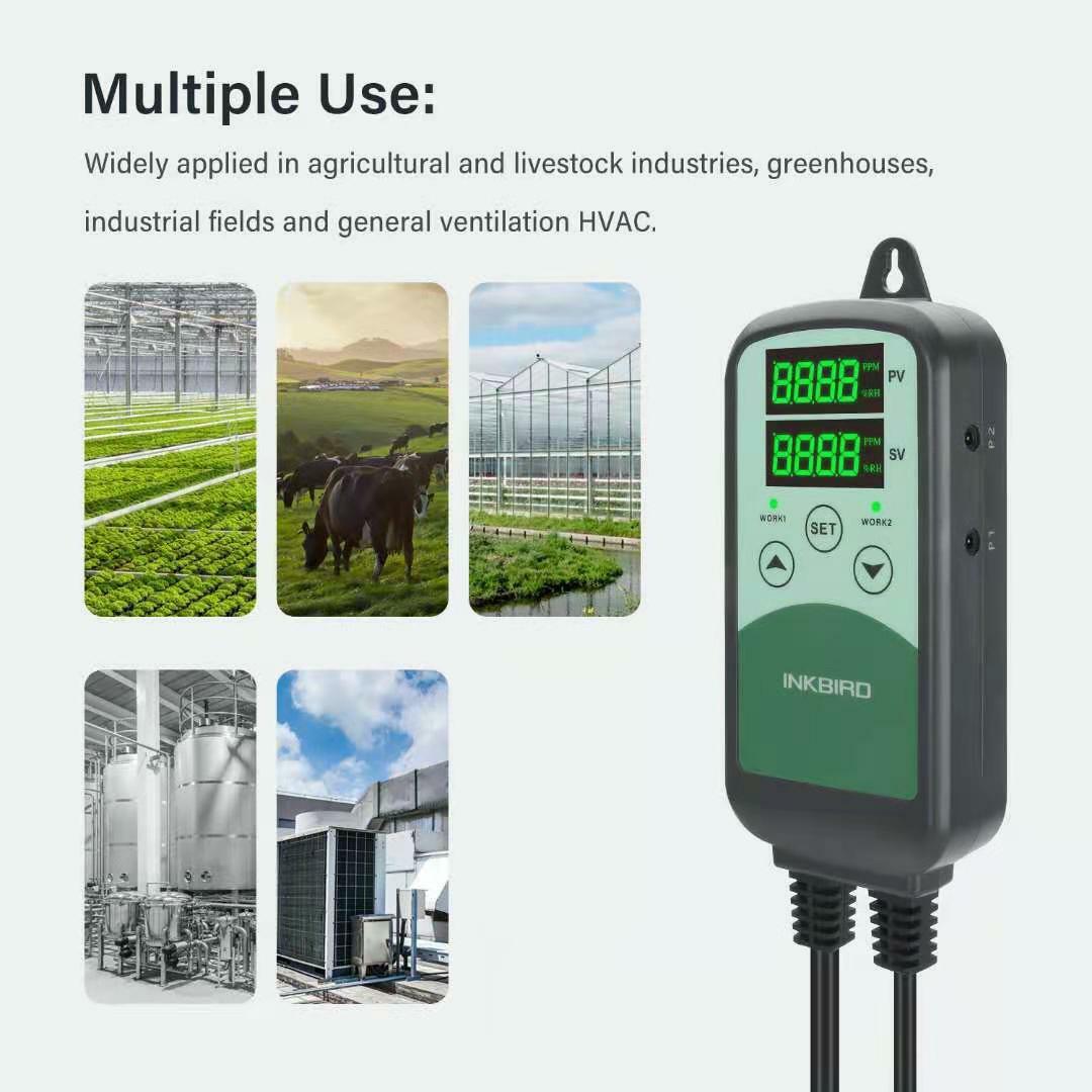 Inkbird Digital CO2 Controller Regulator Monitor for Greenhouse