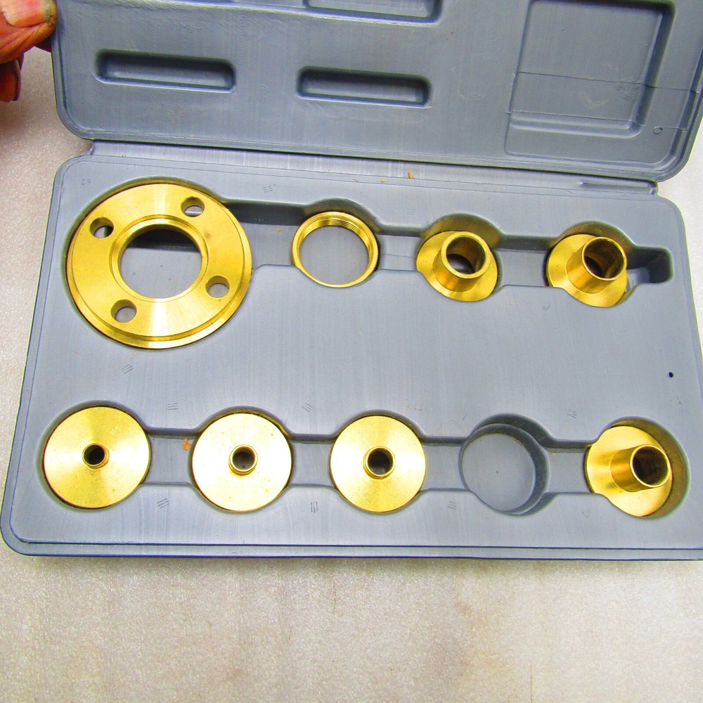 Router template guide kit, solid brass