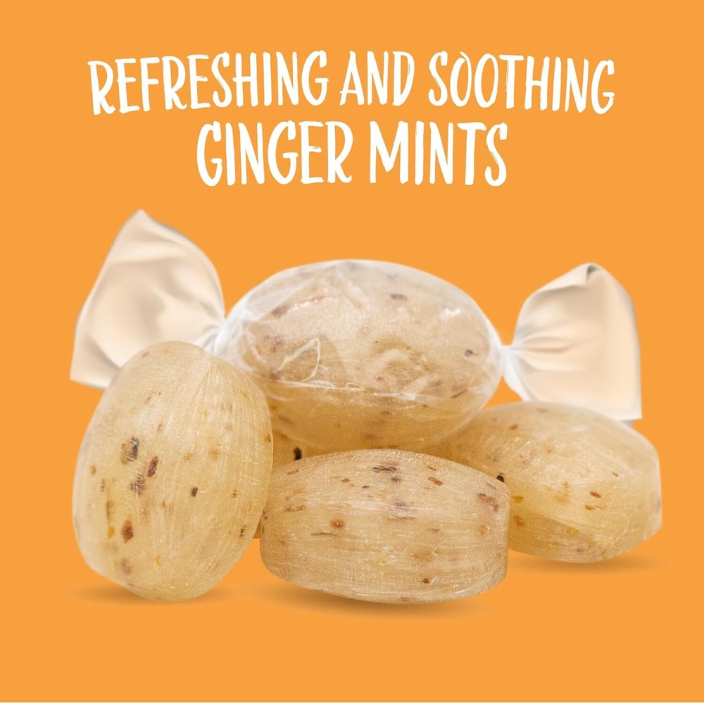 Ginger Mints Hard Candy, 2-Pound Bag (About 180 Pieces)
