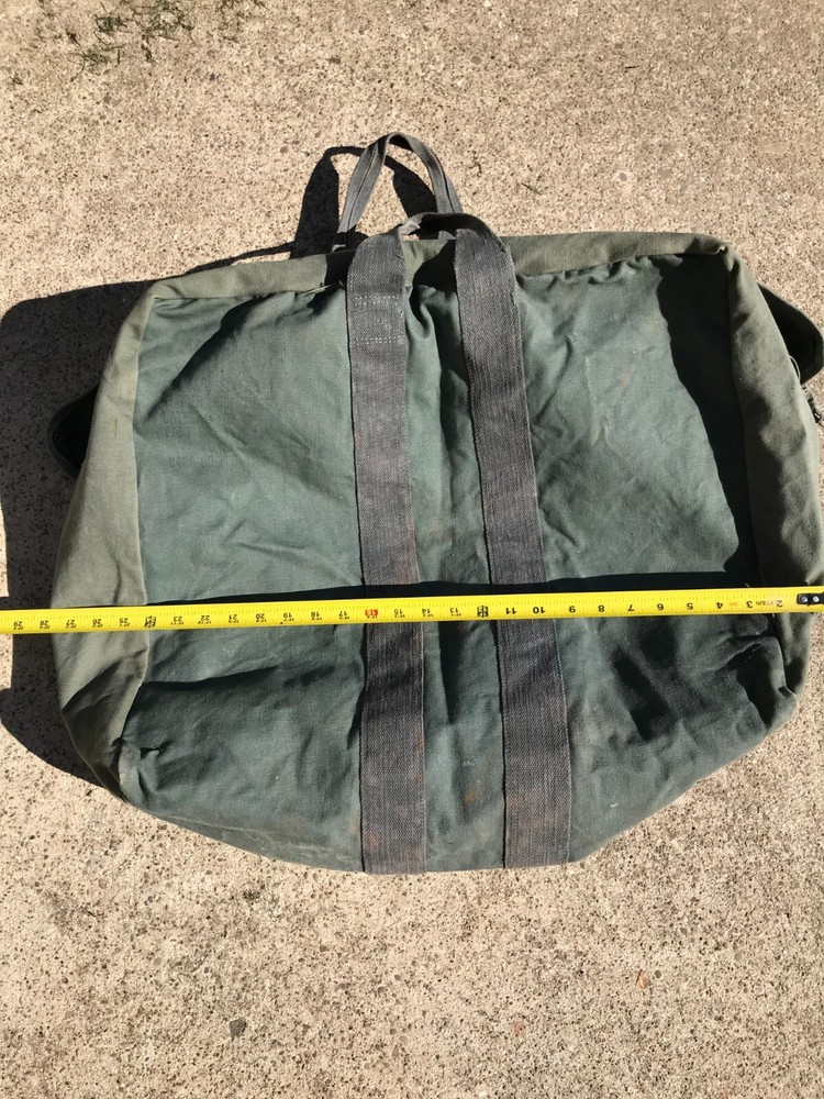 Heavy Canvas U.S. Aviator Kit Bag 1980's Dated Sec Ops Used