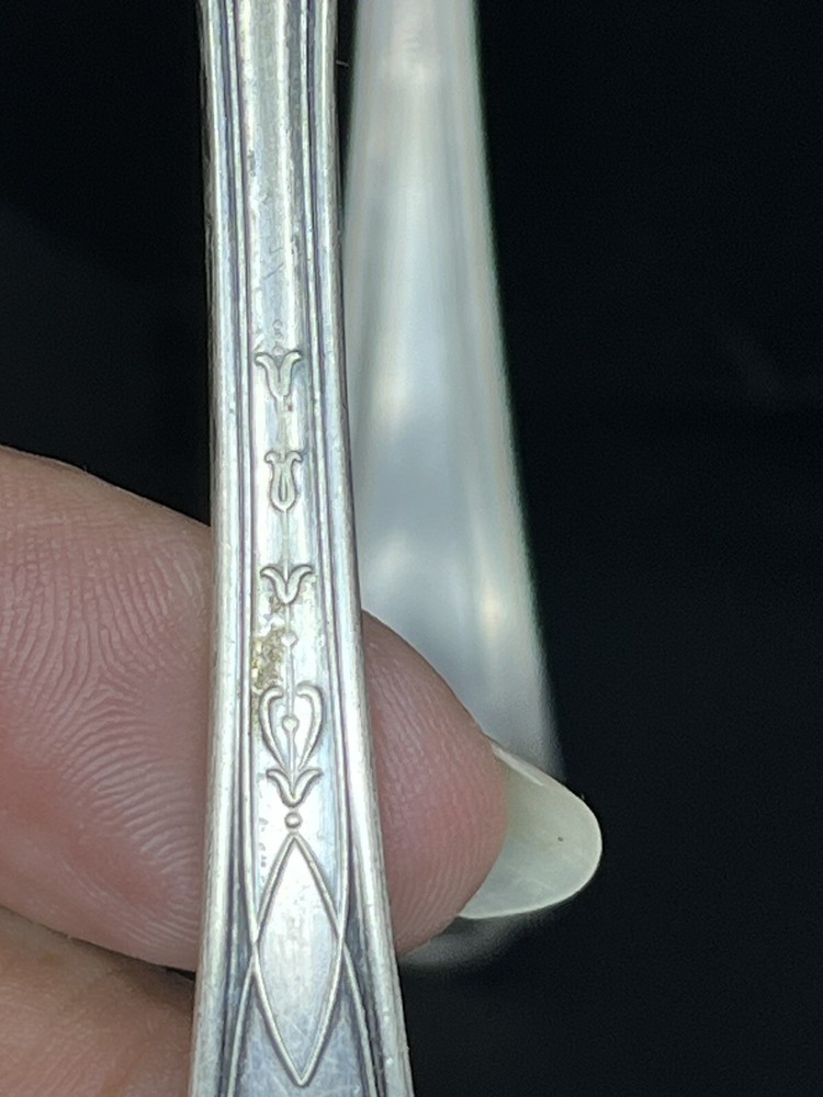 International S. Co., XII, Silver plated Spoon & Unbranded Butter Knife Serving