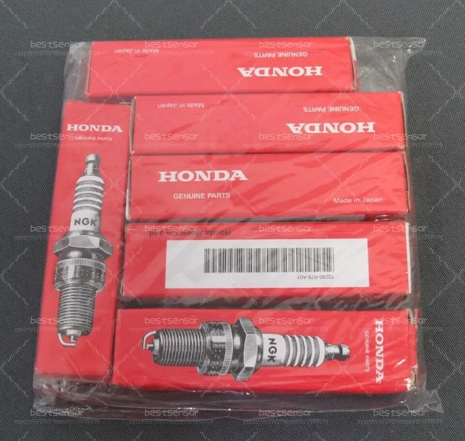 6PCS Genuine OEM NGK Iridium Spark Plugs For Honda 12290-R70-A01 ILZKR7B11