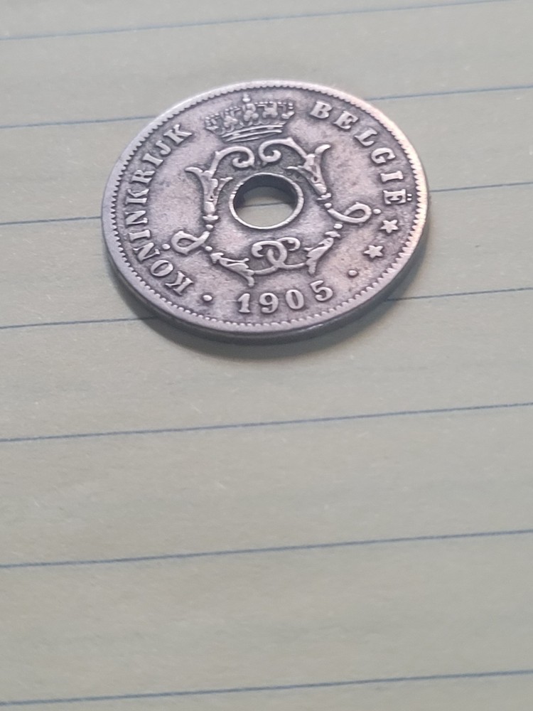 1905 BELGIUM 10 CENTIMES COIN (VF)