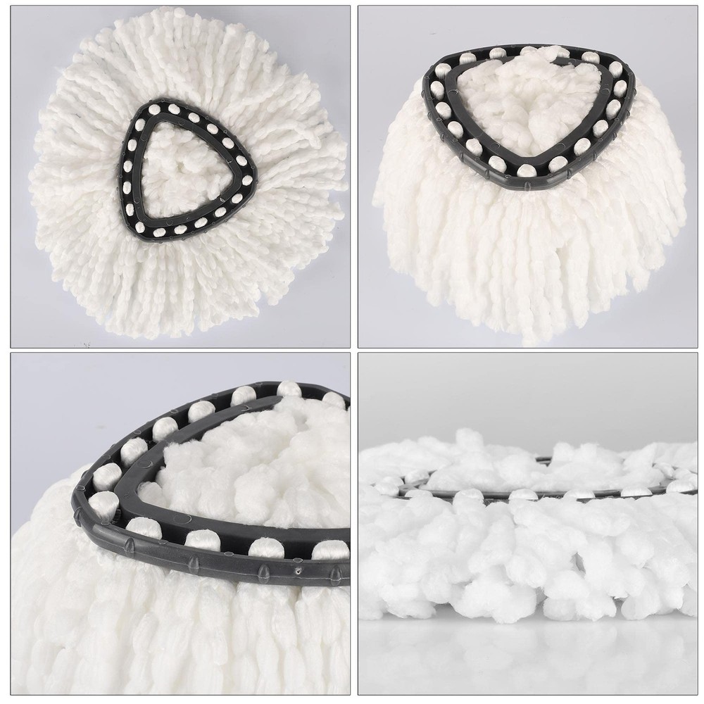 8PCS Mop Replacement Head,100% Microfiber Mop Refills Spin Mop Replacement He...