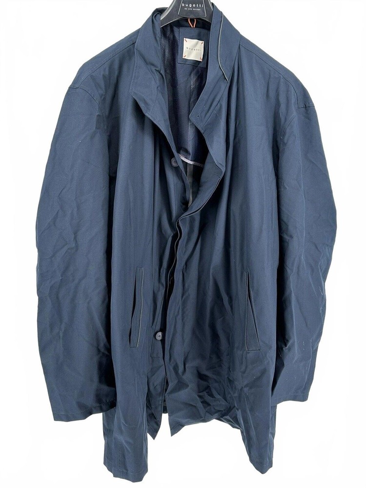 Bugatti Navy Blue Raincoat Size 36 (63” Chest)