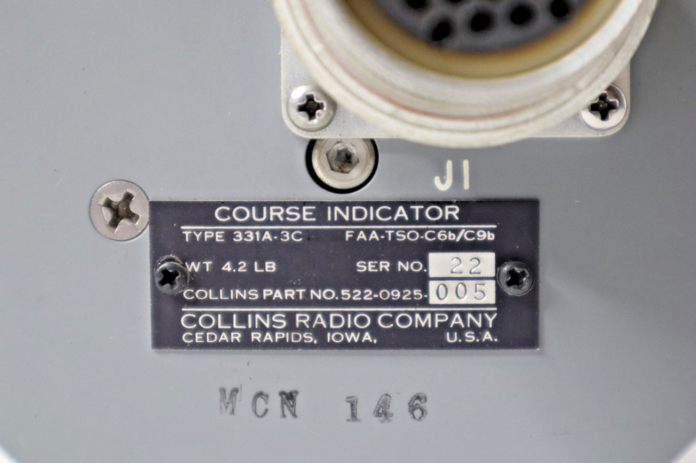 Collins 331A-3C Course Indicator 522-0925-005