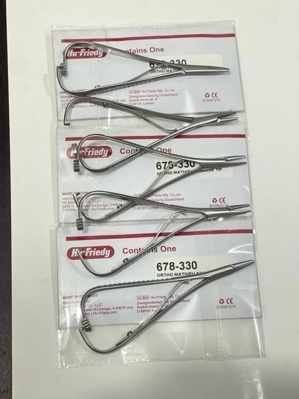 5 Pcs HU FRIEDY Mathieu Narrow Tip Orthodontic Plier | 678-330