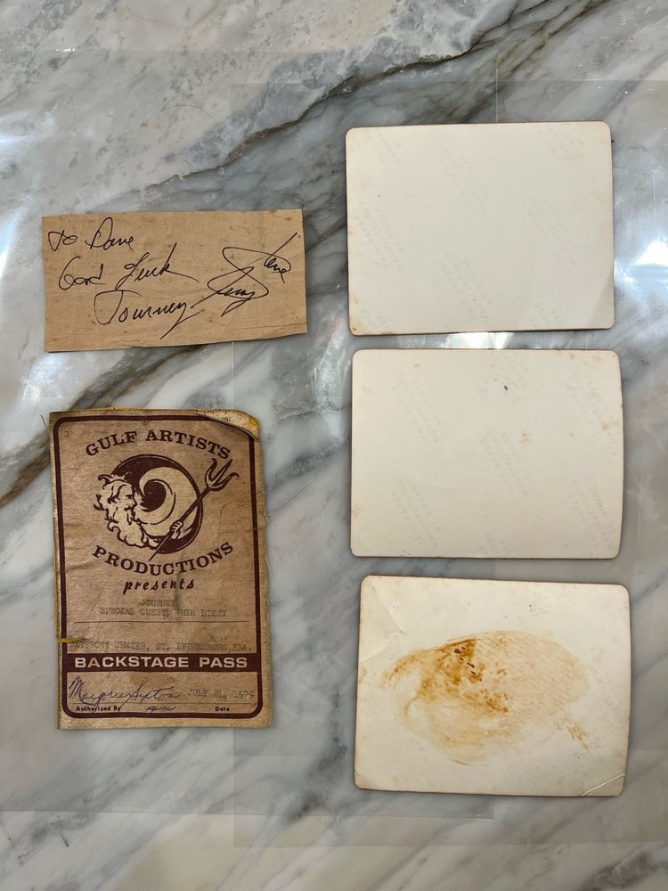 Rare Signed Journey. Steve Perry July 23 1979 Original Photos + Backstage Pass