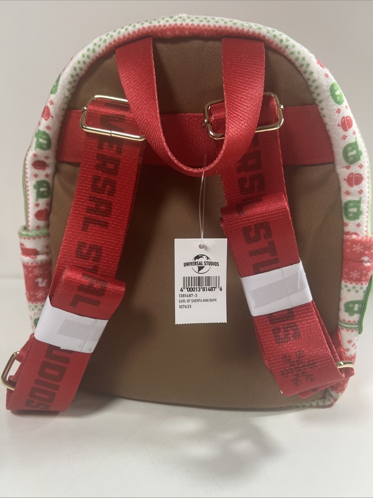 Universal Studios: Earl the Squirrel Christmas Tree Farm Mini Backpack New!