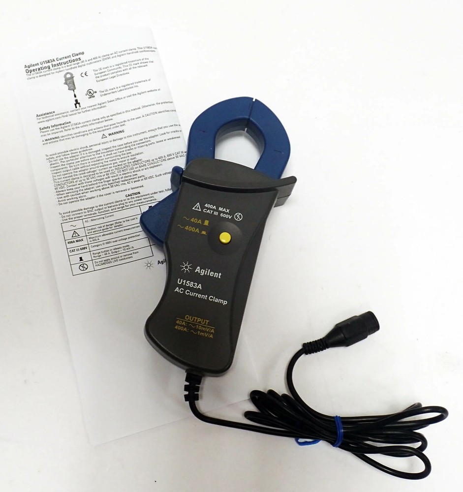 AGILENT U1583A AC CURRENT CLAMP DUAL RANGE 40A AND 400A TESTED