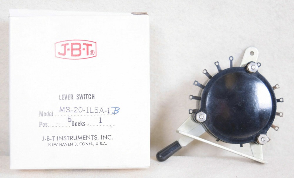 JBT Instruments Lever Switch MS-20-1L5A-1B MS201L5A1B