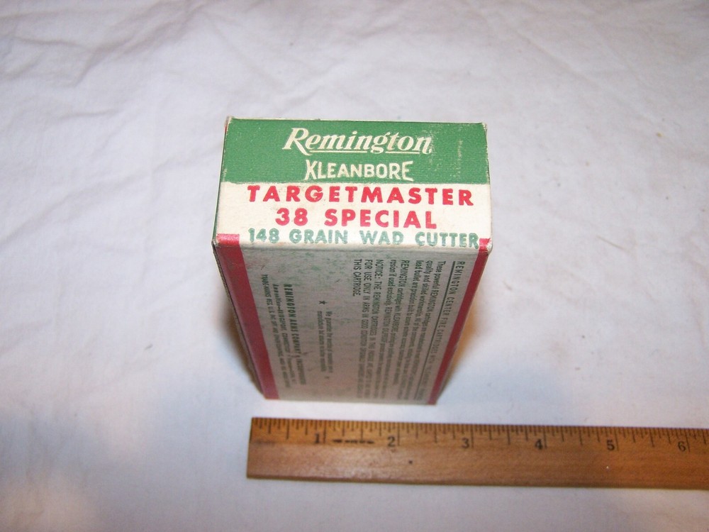 Vintage Empty REMINGTON Targetmaster 38 Special Kleanbore Shell Box