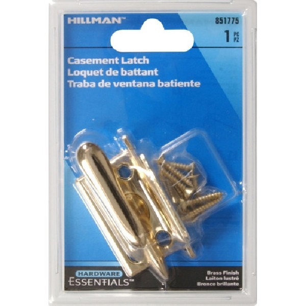 Hardware Essentials Casement Window Latch Brass Finish