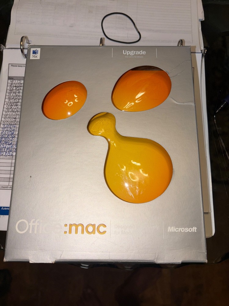 Microsoft Office v.X for Mac OS X Software Disc CD Sealed Box Upgrade
