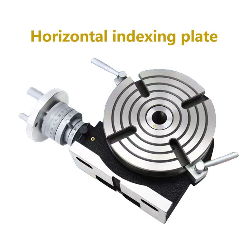 Diameter 200mm Milling Machine Horizontal Vertical Rotary Table High Precision