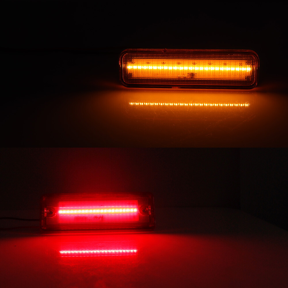 For 78-87 El Camino & Caballero Amber/Red LED Side Marker Parking Light Lamp Set
