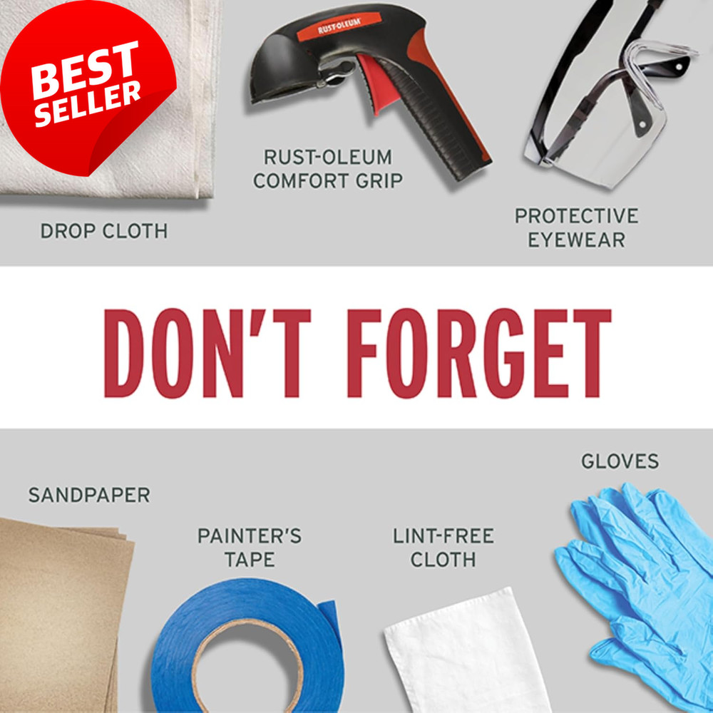 7786830 Stops Rust Spray Paint, 12 Oz, Gloss Smoke Gray