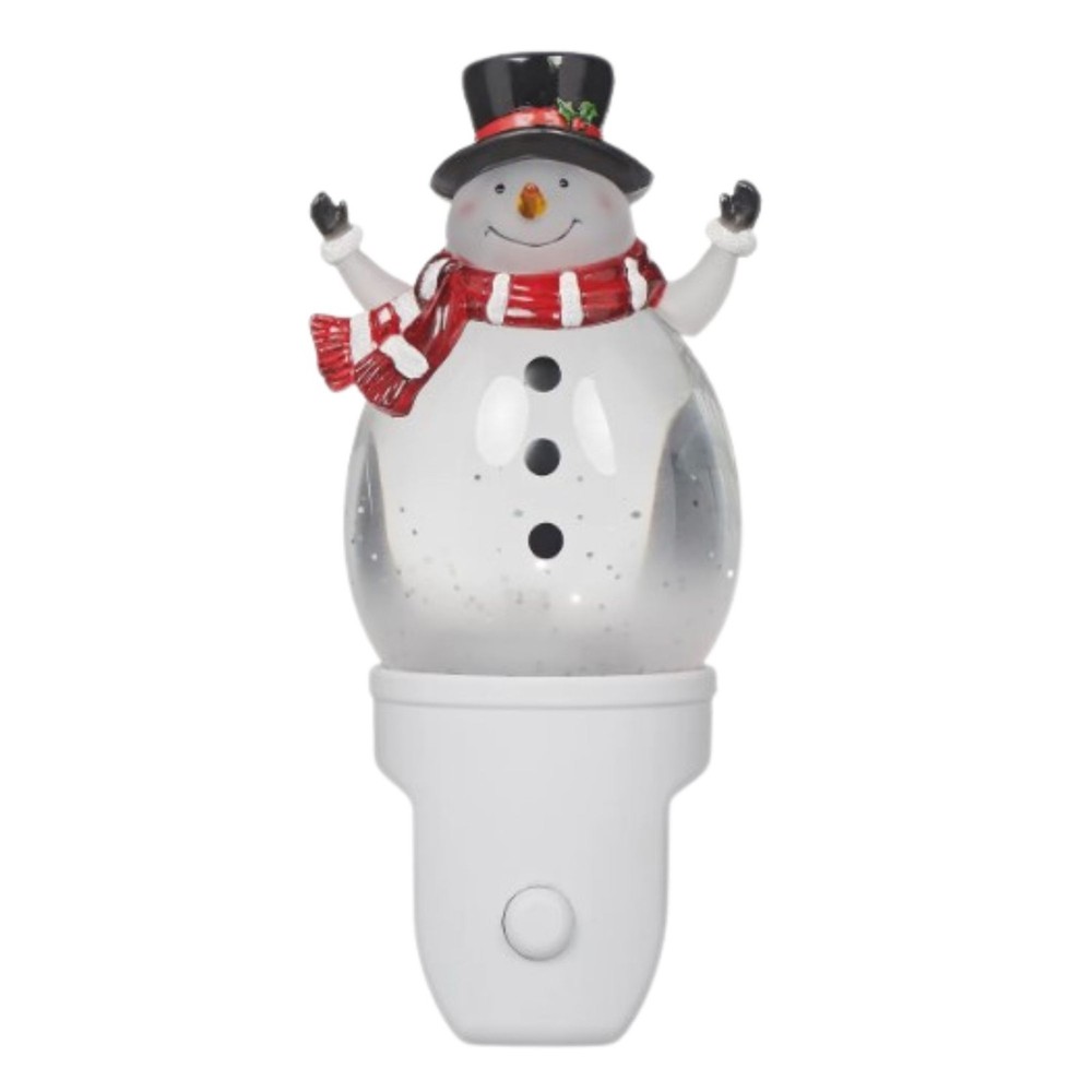 Swirling Snowman Night Light