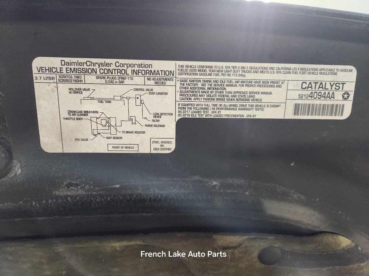 Automatic Transmission 3.7L 2WD 4X2 Fits 05-10 GRAND CHEROKEE 1326049
