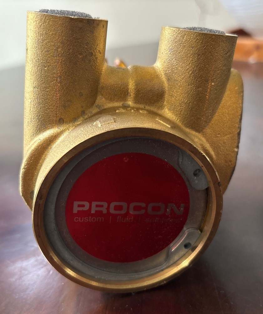 Brass vane pump, specifically identifying as a Procon Series 4