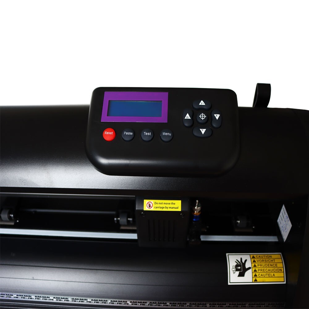 Vinyl Cutter Machine, 24 in Max Paper Feed Cutting Plotter with Automatic Edge I