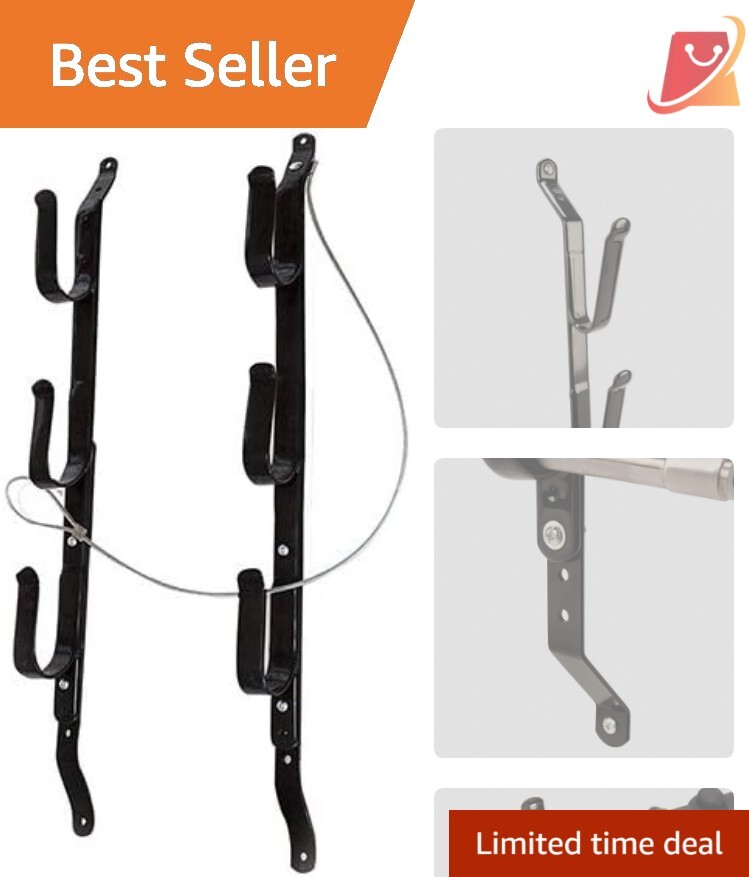 Adjustable 3-Gun Rack for Truck Rear Window - Secure Firearm Storage Solution