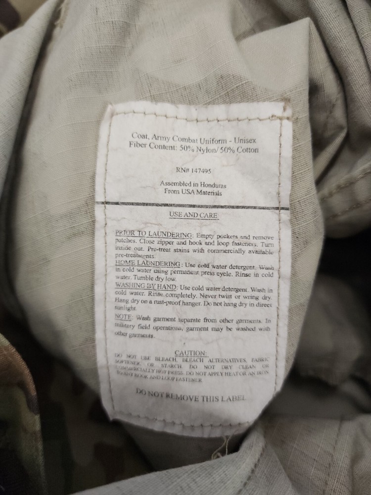 Tru-Spec Coat Army Combat Uniform Unisex Multicam Medium Regular Cag Sof Devgru