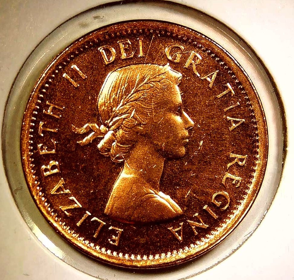 1963 Canada Cent Queen Elizabeth II