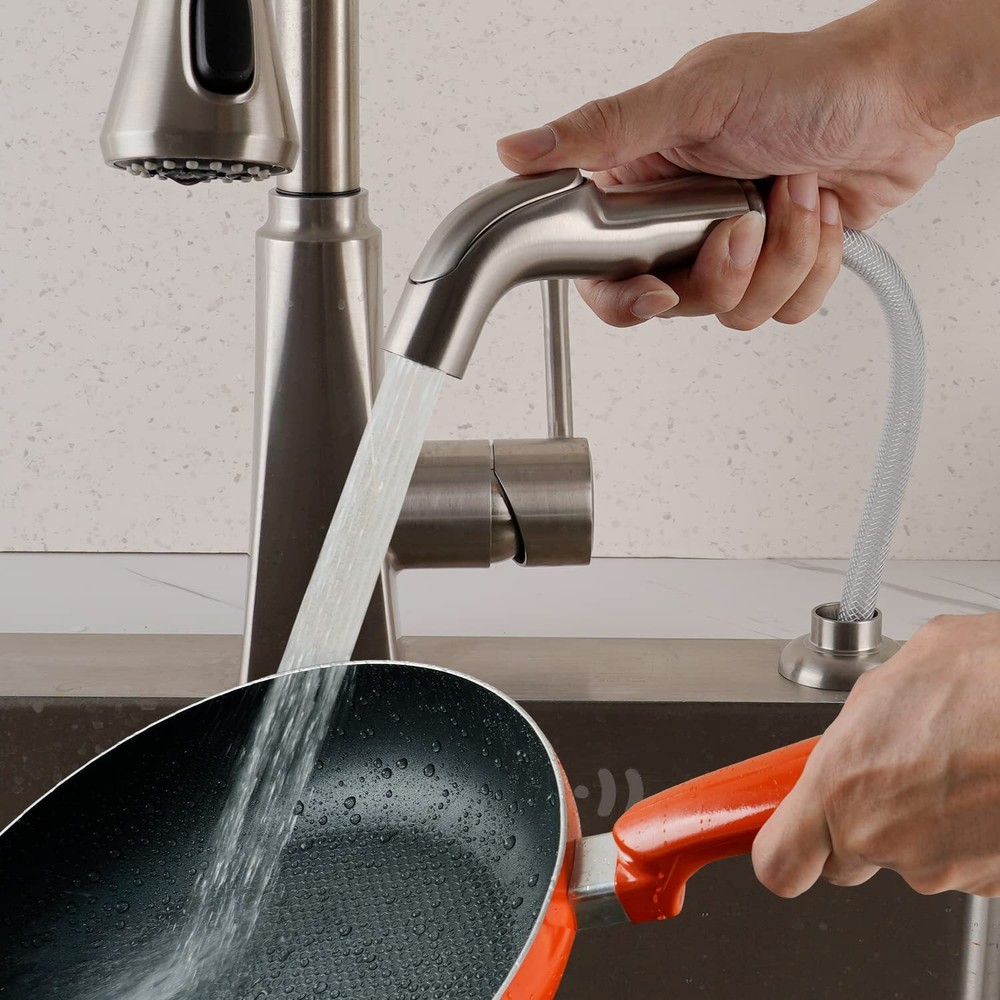 Universal Sink Sprayer Attachment for Faucet, Pull Out Kitchen Side Sprayer Head