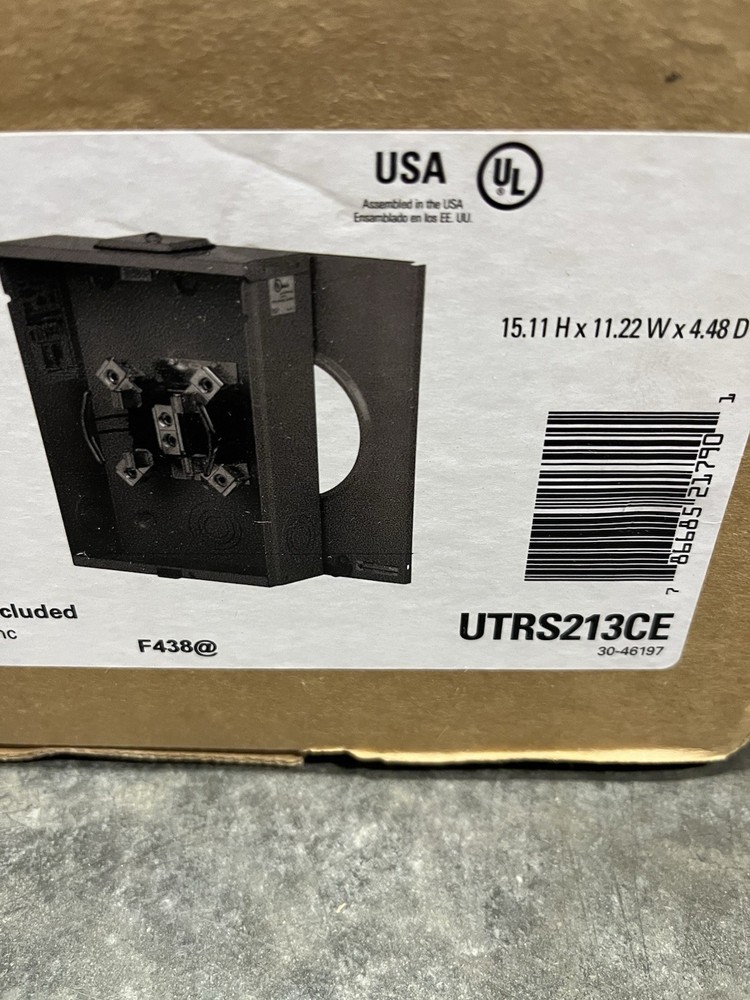 Eaton UTRS213CE 200 Amp Ringless Overhead and Underground Meter Socket