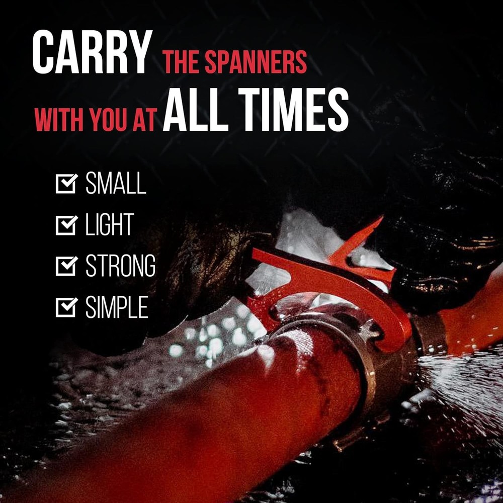 Lightweight Portable Firefighter Spanner Tool, 2-Pack
