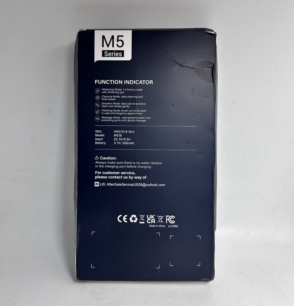 M5 Sonic Electric Toothbrush - Rechargeable