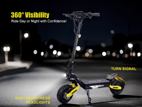 1200W Electric Scooter for Adult 48V13AH 28MPH 11'' Off-road Commuting E-Scooter