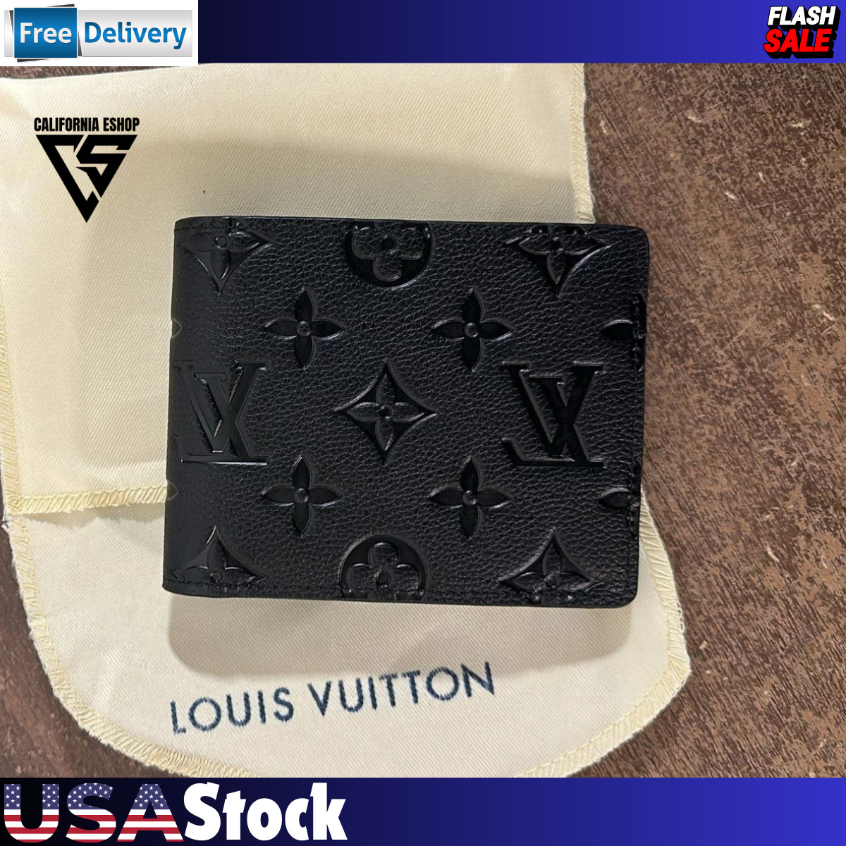 Louis Vuitton Multiple Monogram Canvas Black Bifold Men's Wallet w/ Box