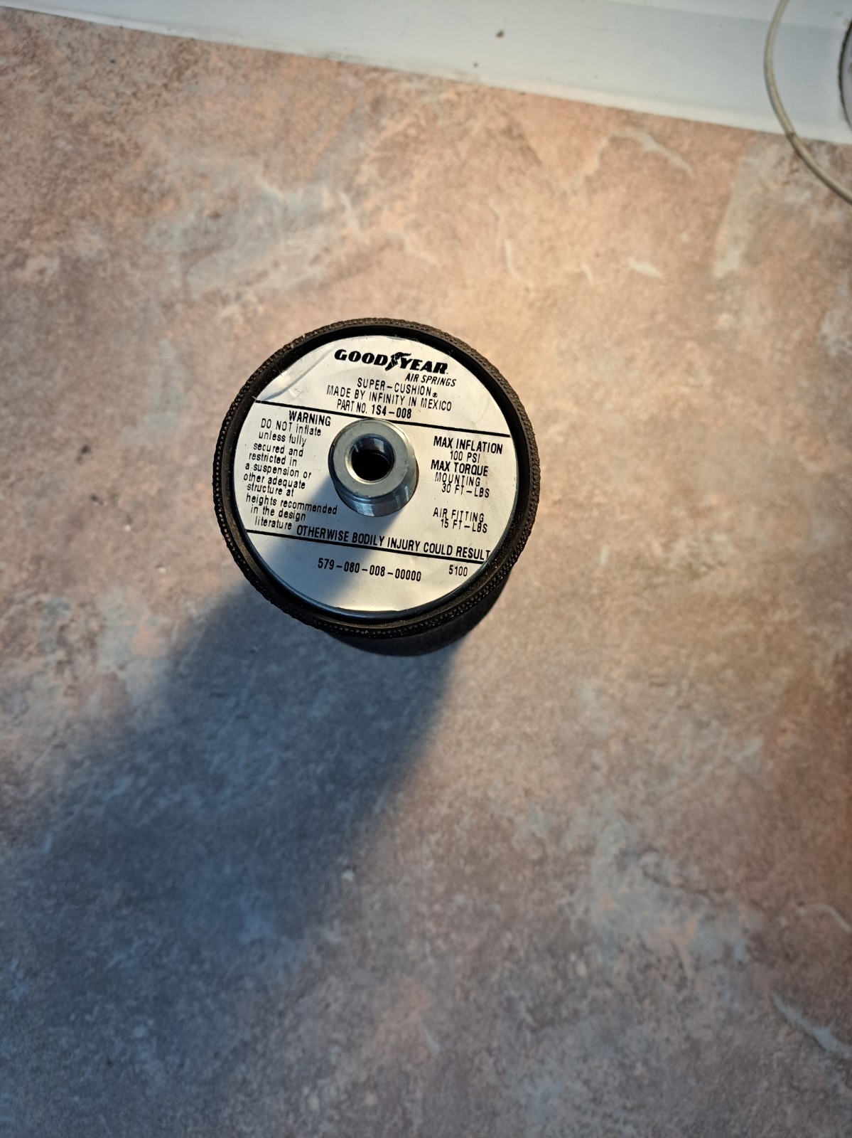 CAB AIR SPRING BAG - REPLACES FIRESTONE W02-358-7012 GOODYEAR 1S4-008