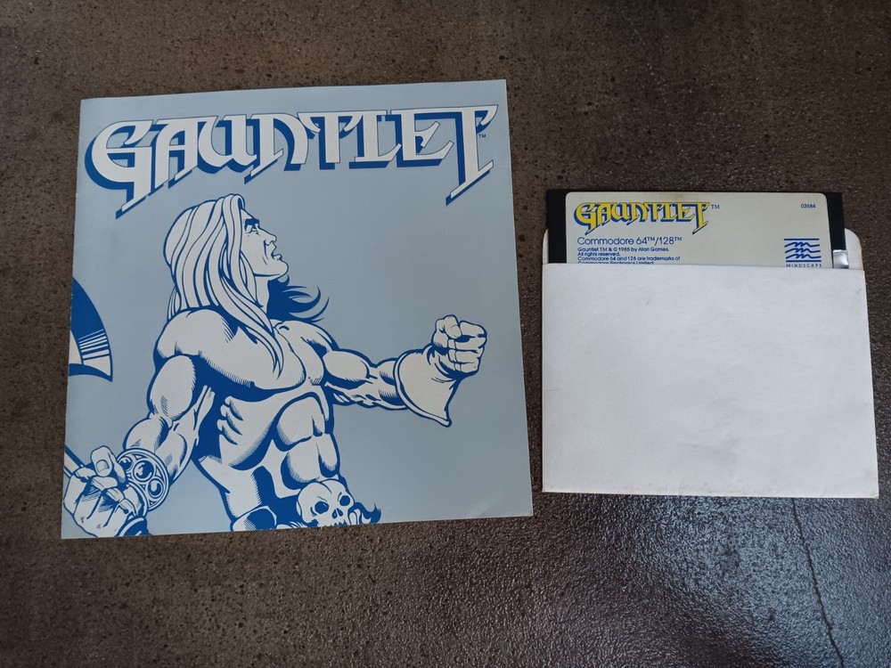Commodore 64 Gauntlet Disk And Manual Tested/Works
