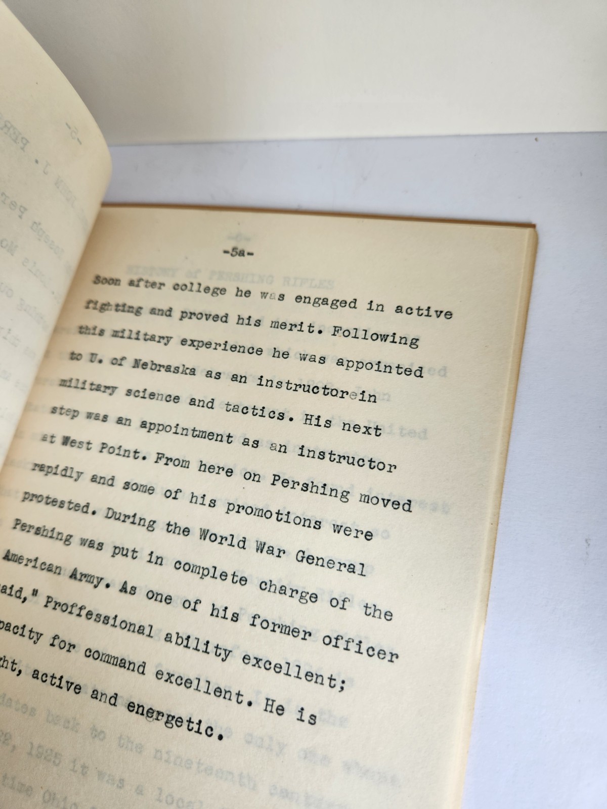 WWII 1942 US Military Cadets National Society PERSHING RIFLES 5TH Regiment PA