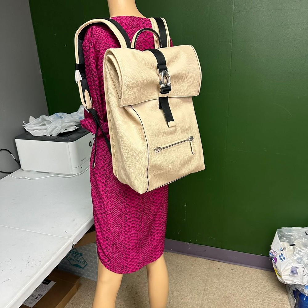 COACH CJ834 Beck Roll Top Backpack white