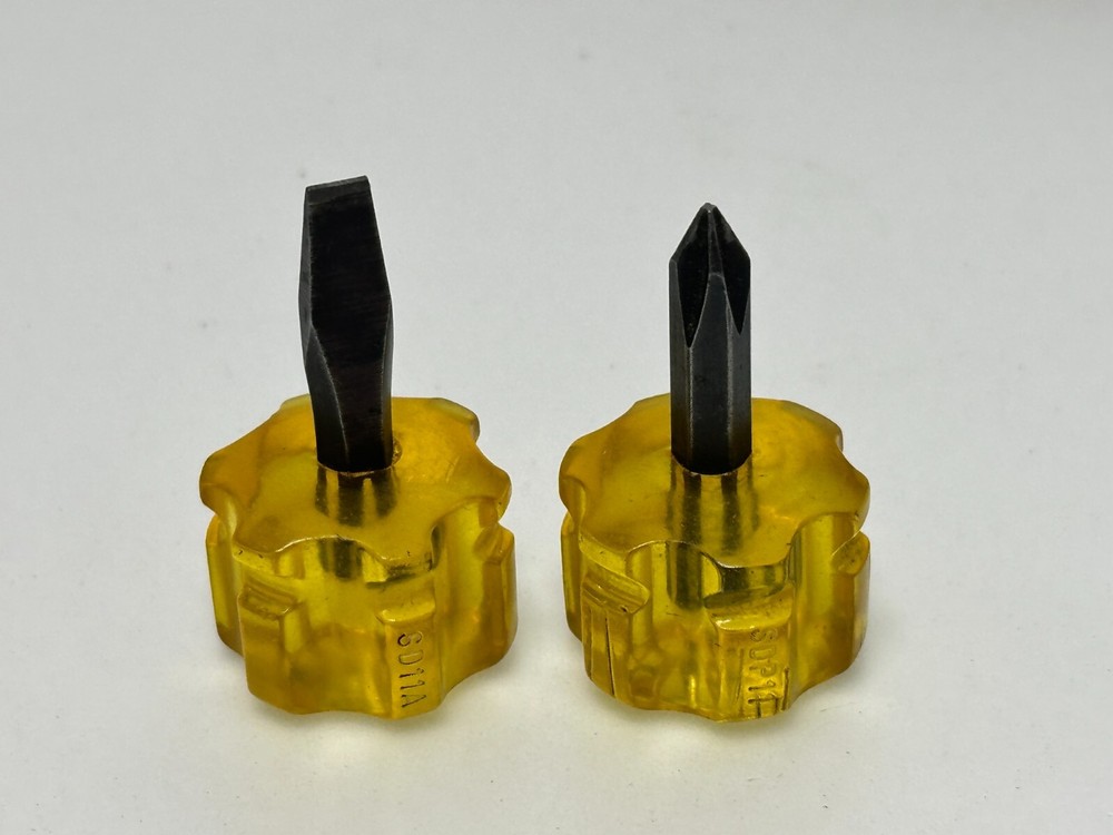 Snap-On Tools USA SDP11 & SD11A Phillips Flat Mini Extra Stubby Screwdriver Set