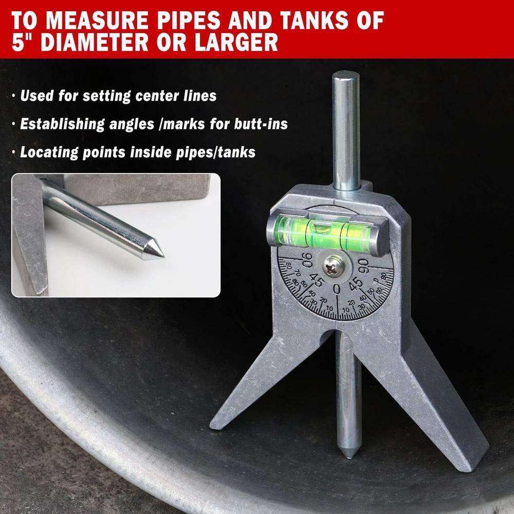 Pipe Center Finder Centering Head Tool Positioning Pipefitter Tool Pipe Marke MG
