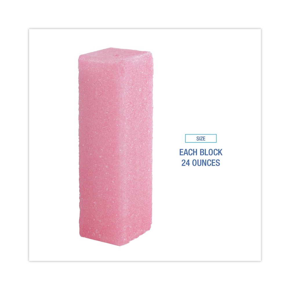 Boardwalk® Deodorizing Para Wall Blocks, 24oz, Pink, Cherry, 6/Box