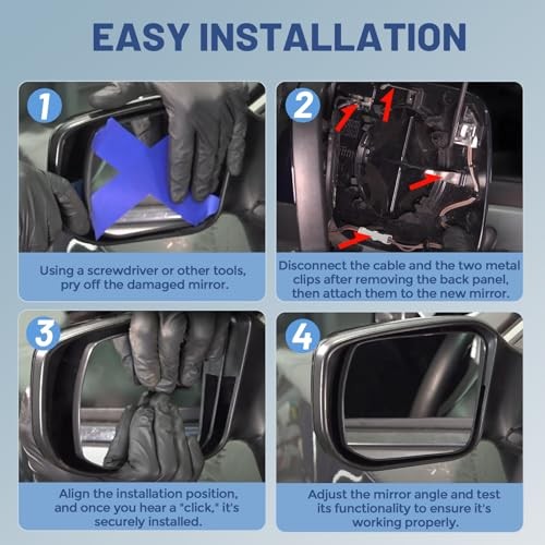 Driver Left Side Mirror Glass - Compatible with Chevy & GMC Driver Side
