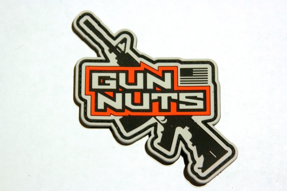 GUN NUTS Tactical Morale Patch - PVC *NEW Hook & Loop - Hook Back