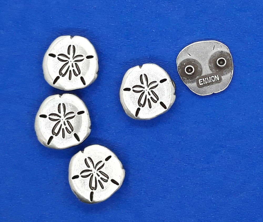 Sand Dollar Small Concho / Conchos 3/4" x 3/4" Five Count