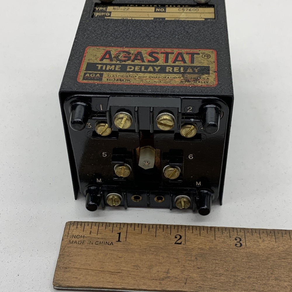Agastat ND-22 Time Delay Relay 28VDC Coil