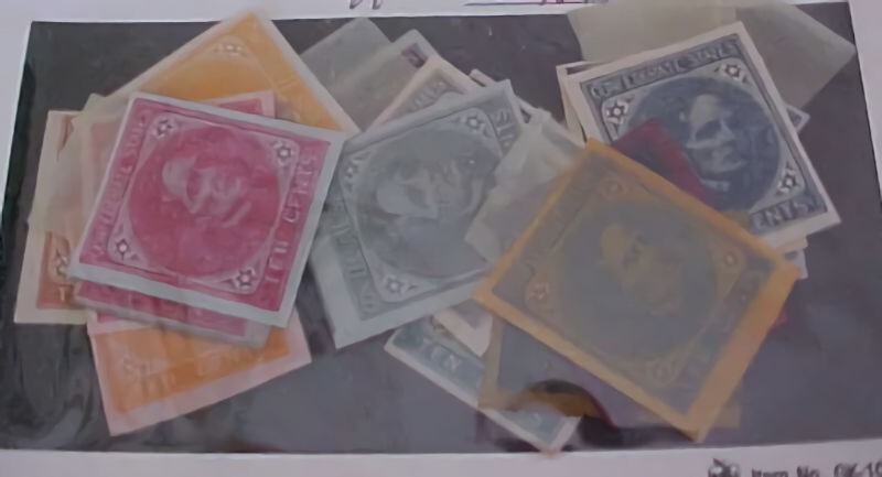 CONFEDERATE 10cents ESSAYS REPRINTS 20 DIFF.