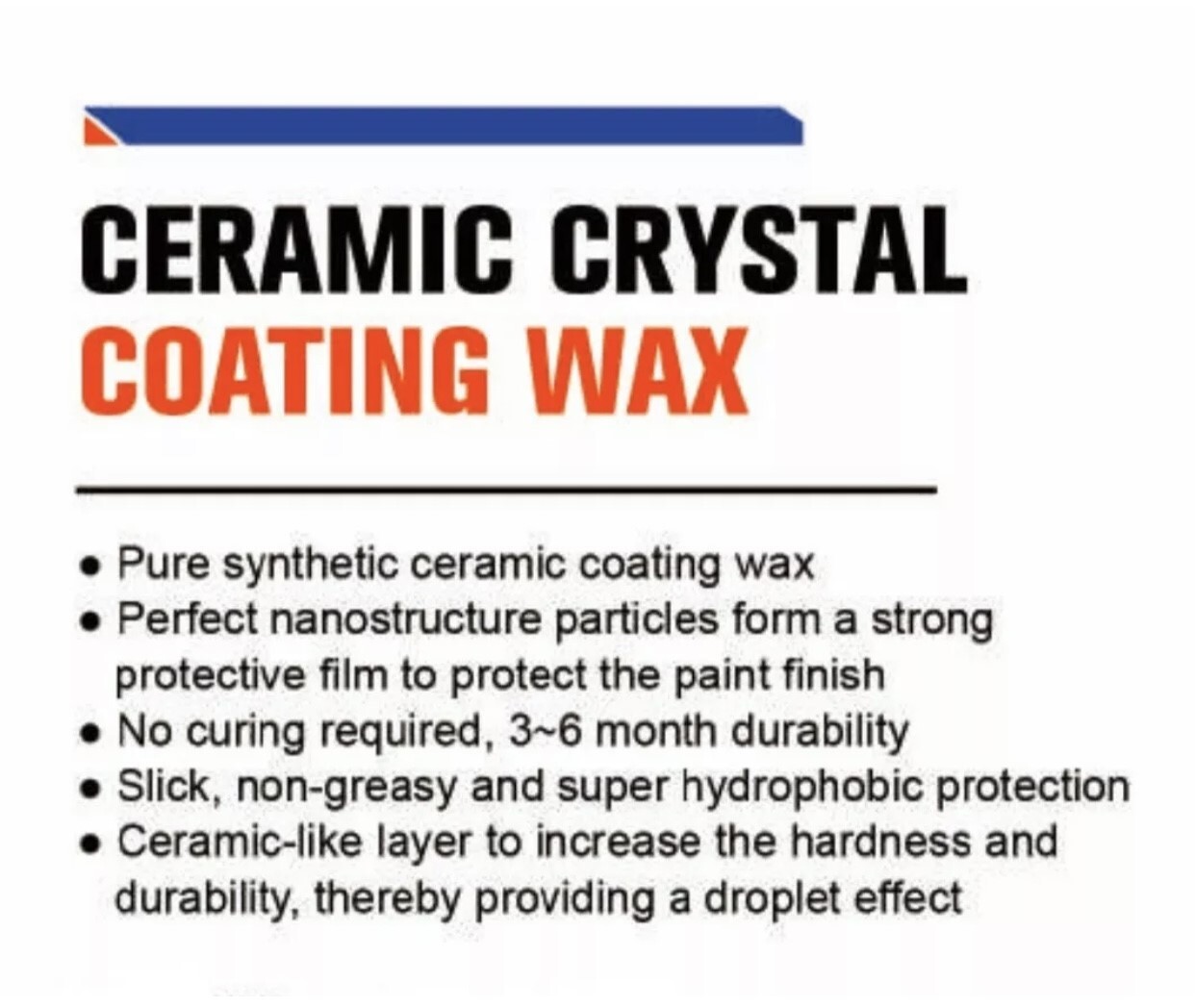 Ceramic Crystal Coating Wax Tonyin