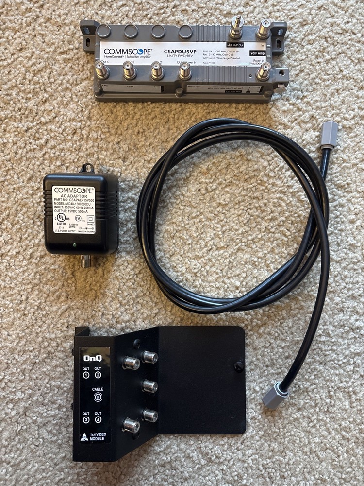 HomeConnect Commscope CSAPDU5VP Amplifier, With Power And Cable